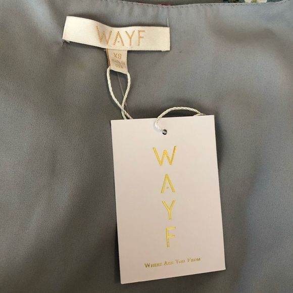 Wayf Eloise Long Sleeve Blue Mini Wrap Dress NWT - Picture 11 of 15